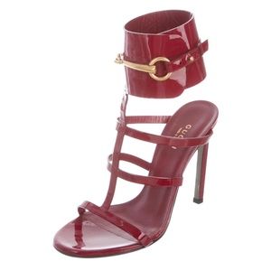 Gucci Ursala Red Patent Sandal Shoe
